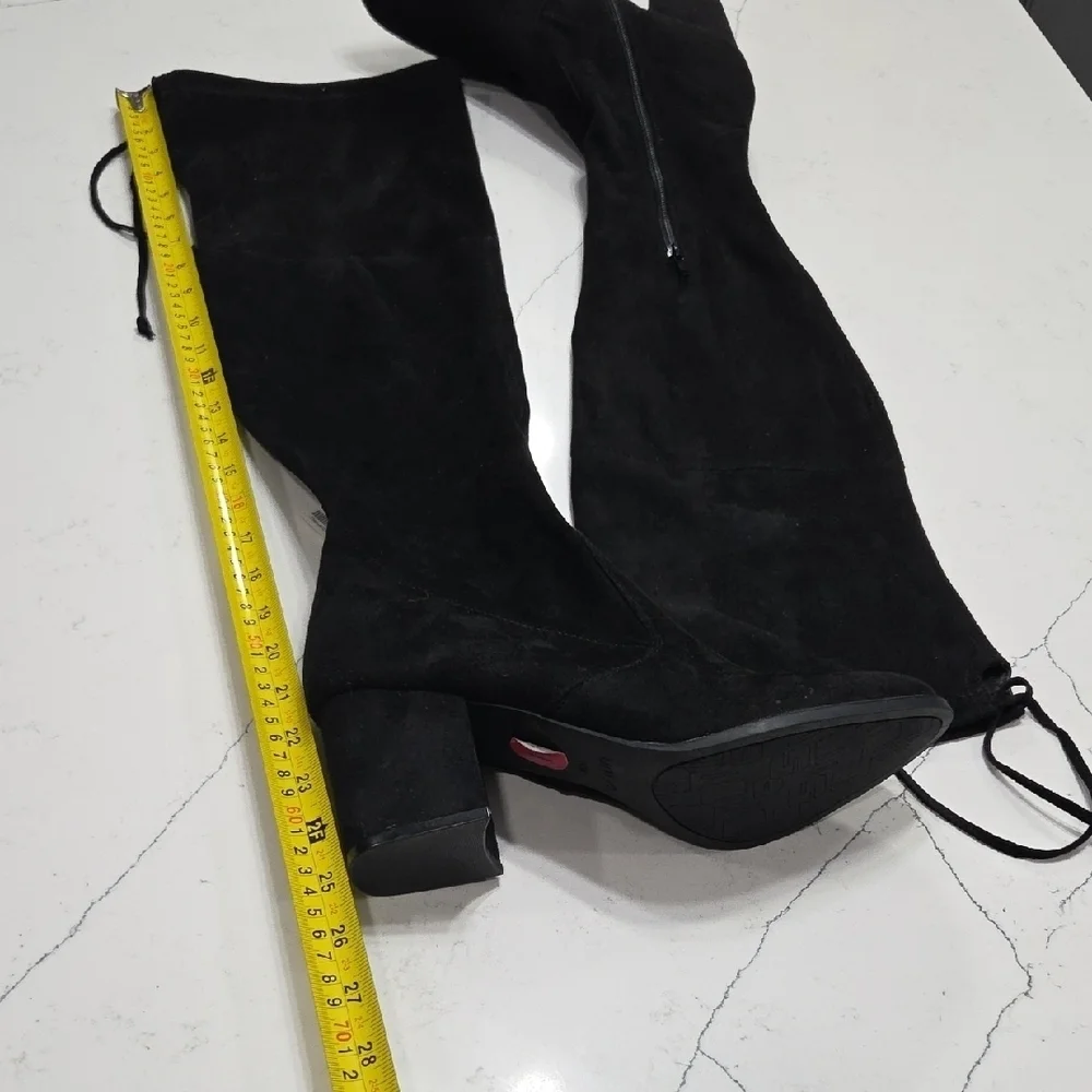 Unisa Black Over-the-Knee Boots Sz10 New Without Tag Or Box